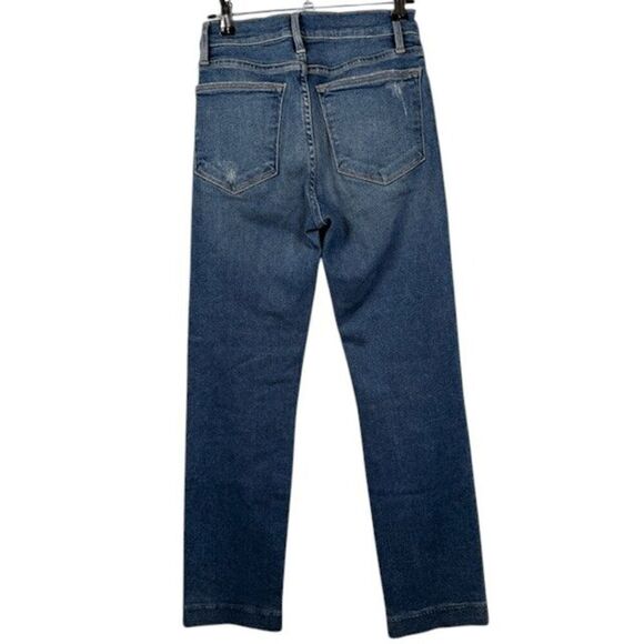 FRAME Le High Straight in Rubik Wash Stretch comfort Size 24 - Picture 5 of 15